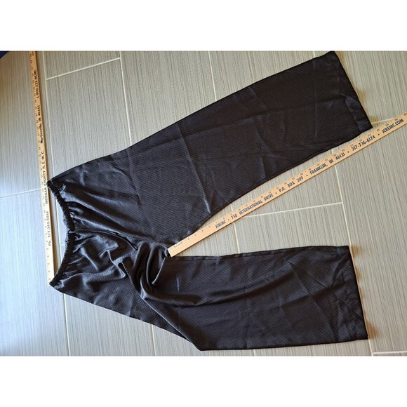 Natori Women's NEW Embroidered Black 2Piece Pajama Set Size L Silky New Tag Gift - Picture 9 of 10